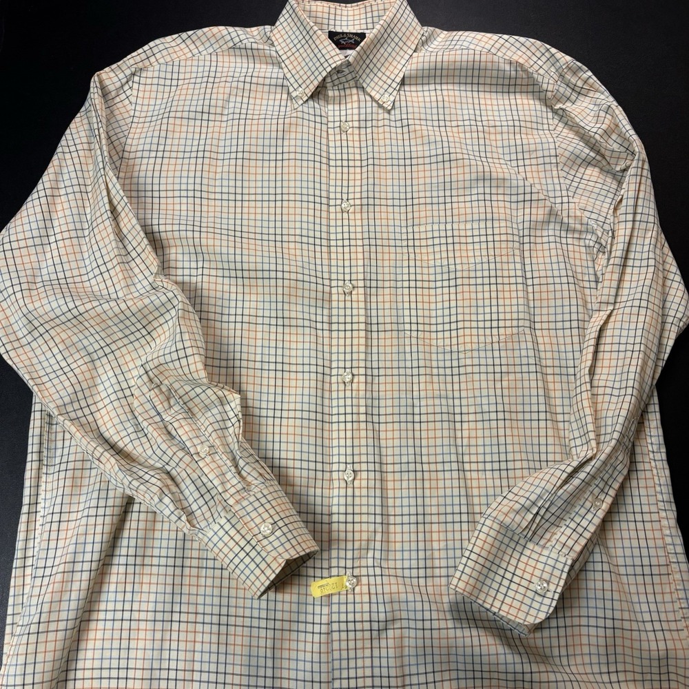 Paul &‎ Shark Yachting Shirt Mens L Plaid Long Sleeve Button Down